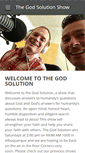 Mobile Screenshot of godsolutionshow.com